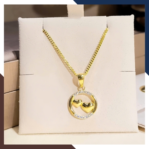 Dây Chuyền Trái Tim Vàng Tây 10k Cho Nữ DCVN385 – Quà Sinh Nhật Ý Nghĩa Tặng Bạn Gái