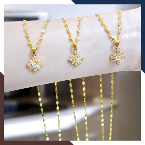 Dây Chuyền Vàng Cho Phụ Nữ Trung Niên Nhiều Mẫu Sang Trọng DCVN291 | Vàng Tây 10k