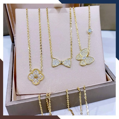 Dây Chuyền Vàng Cỏ 4 Lá Cho Nữ DCVN362 – Vàng Ý 10k, Lựa Chọn Hàng Đầu Cho Phái Đẹp