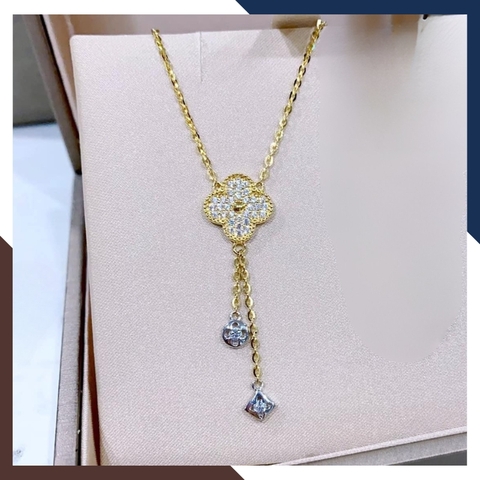 Dây Chuyền Vàng Cỏ 4 Lá Cho Nữ DCVN362 – Vàng Ý 10k, Lựa Chọn Hàng Đầu Cho Phái Đẹp