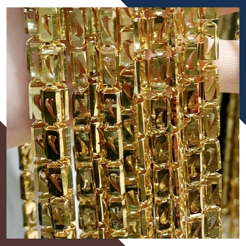 Dây chuyền vàng nam 3 chỉ, dây chuyền hộp chữ nhật bằng vàng tây 10k cho nam mã TL271