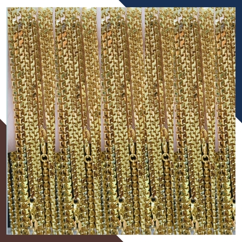 Dây chuyền vàng nam nữ 2 chỉ, dây chuyền chữ cong bằng vàng tây 10k mã TL226