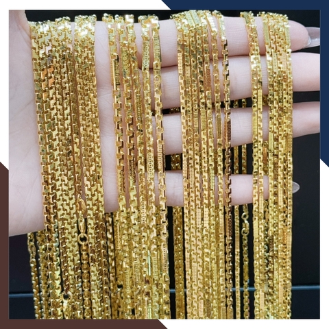 Dây chuyền vàng nam nữ 2 chỉ, dây chuyền chữ cong bằng vàng tây 10k mã TL226