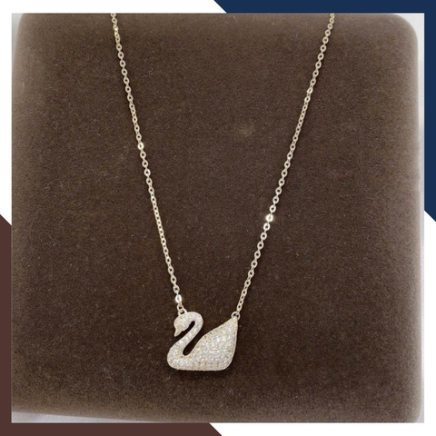 Dây Chuyền Vàng Nữ Mặt Thiên Nga DCVN216 – Biểu Tượng Tình Yêu & Sự Thuỷ Chung