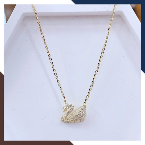 Dây Chuyền Vàng Nữ Mặt Thiên Nga DCVN216 – Biểu Tượng Tình Yêu & Sự Thuỷ Chung