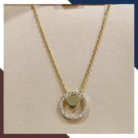 Dây Chuyền Vàng Nữ Mặt Trái Tim DCVN219 – Món Quà Tình Yêu Ngọt Ngào