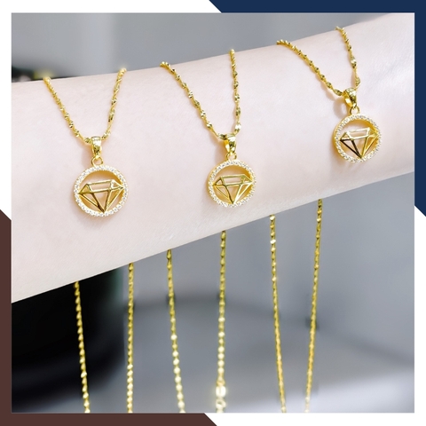 Dây Chuyền Vàng Nữ Mẫu Mới Đẹp & Cá Tính DCVN296 | Vàng Ý 10k