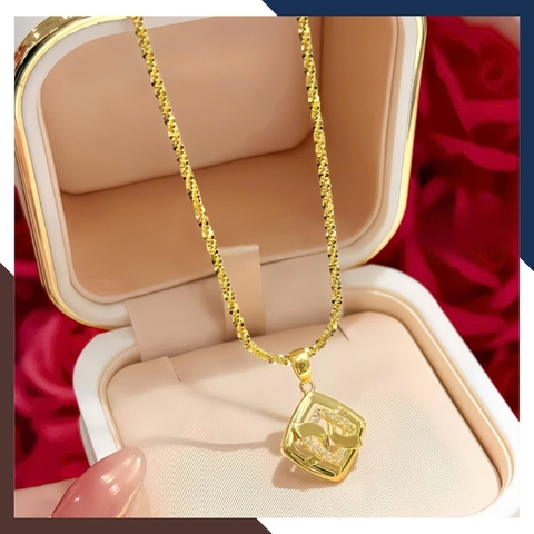 Dây Chuyền Vàng Tây 10k Cho Phụ Nữ Trung Niên DCVN287 – Tôn Vinh Nét Đẹp Trưởng Thành