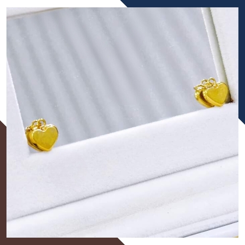 Dây chuyền vàng tây 10k mặt hình trái tim nhỏ cho nữ đẹp mã D33M10