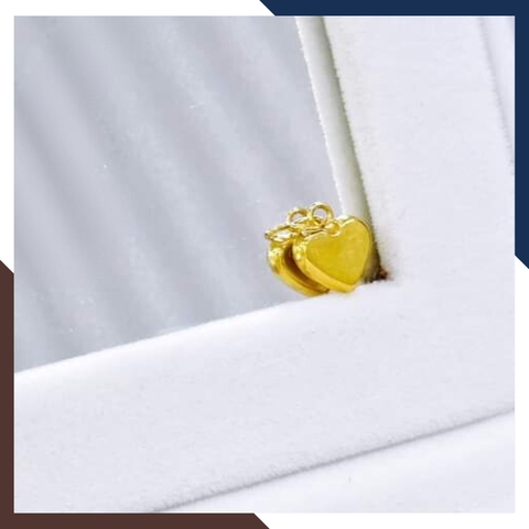 Dây chuyền vàng tây 10k mặt hình trái tim nhỏ cho nữ đẹp mã D33M10