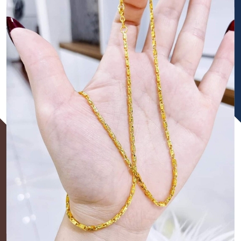 Dây chuyền vàng tây nam 10k, dây chuyền hỏa tiễn khắc hoa văn 2,8 chỉ mã TL283