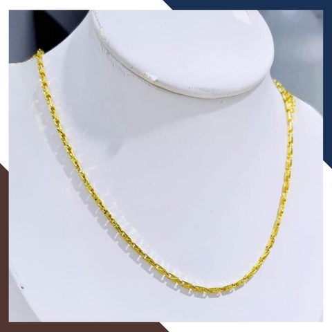 Dây chuyền vàng tây nam 10k, dây chuyền hỏa tiễn khắc hoa văn 2,8 chỉ mã TL283