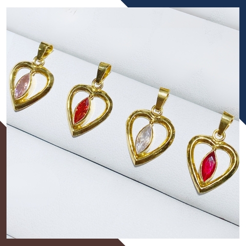 Dây chuyền vàng cho mẹ mặt trái tim D170M18 | vàng tây 10k