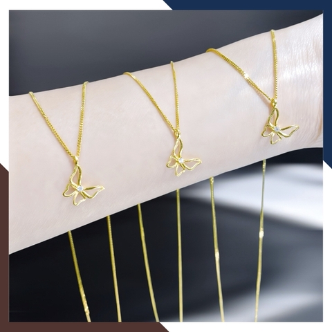 Dây Chuyền Vàng Tây Nữ 10k Mặt Hình Con Bướm DCVN246 – Tôn Vinh Vẻ Đẹp Dịu Dàng