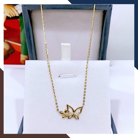Dây Chuyền Vàng Tây Nữ 10k Mặt Hình Con Bướm DCVN246 – Tôn Vinh Vẻ Đẹp Dịu Dàng
