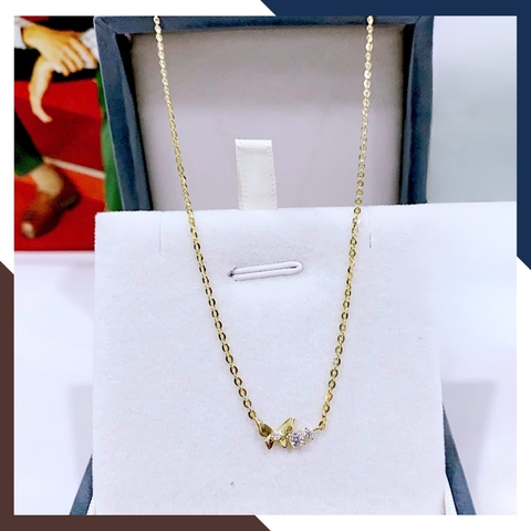 Dây Chuyền Vàng Tây Nữ 10k Mặt Hình Con Bướm DCVN246 – Tôn Vinh Vẻ Đẹp Dịu Dàng