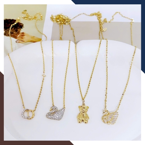 Dây Chuyền Vàng Tây Nữ 10k Mặt Gấu DCVN273 – Siêu Cute & Dễ Thương Hết Nấc