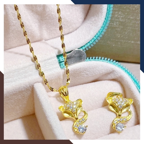 Dây chuyền hồ ly vàng tây 10k mã D61M29