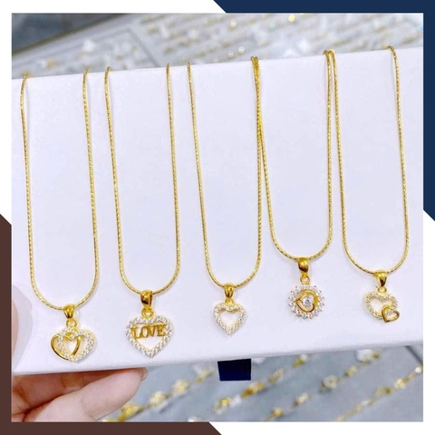 Dây Chuyền Vàng Tây Nữ 10k Mặt Trái Tim DCVN233 – Món Quà Ý Nghĩa Cho Bạn Gái