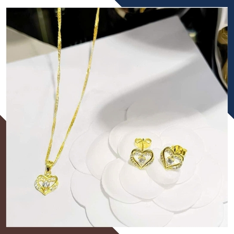 Dây Chuyền Vàng Tây Nữ 10k Mặt Trái Tim DCVN233 – Món Quà Ý Nghĩa Cho Bạn Gái