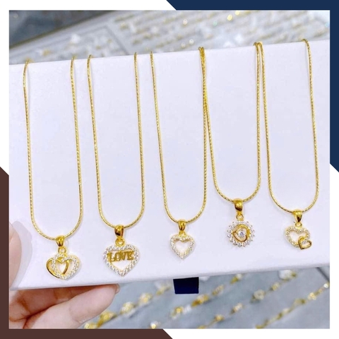 Dây Chuyền Vàng Tây Nữ 10k Mặt Trái Tim DCVN233 – Món Quà Ý Nghĩa Cho Bạn Gái