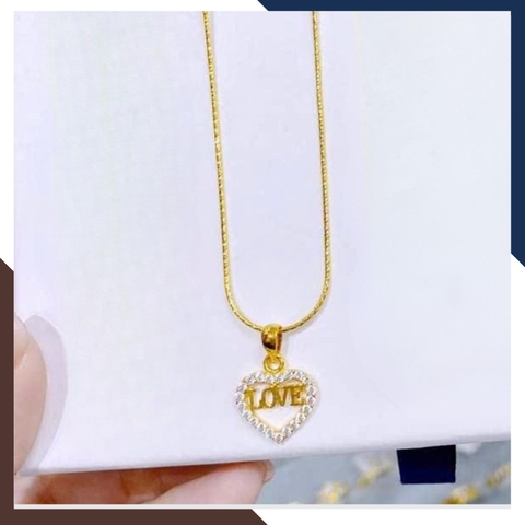 Dây Chuyền Vàng Tây Nữ 10k Mặt Trái Tim DCVN233 – Món Quà Ý Nghĩa Cho Bạn Gái