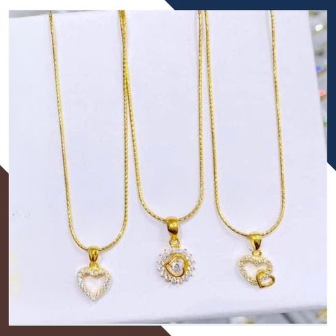 Dây Chuyền Vàng Tây Nữ 10k Mặt Trái Tim DCVN233 – Món Quà Ý Nghĩa Cho Bạn Gái