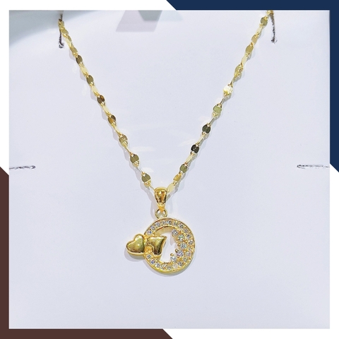 Dây Chuyền Vàng Tây Nữ 10k Mặt Trái Tim DCVN377 – Quà Tặng Ngọt Ngào Cho Người Yêu