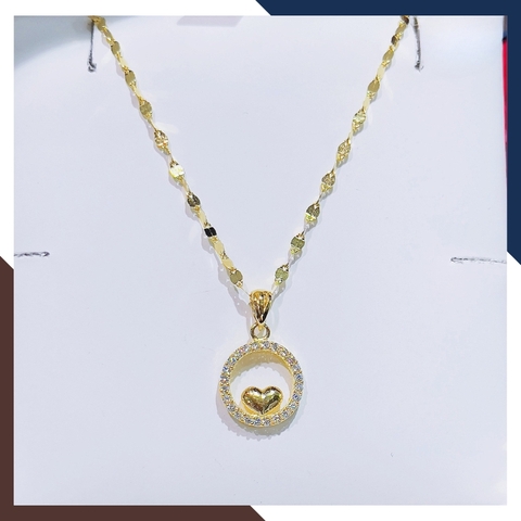 Dây Chuyền Vàng Tây Nữ 10k Mặt Trái Tim DCVN377 – Quà Tặng Ngọt Ngào Cho Người Yêu