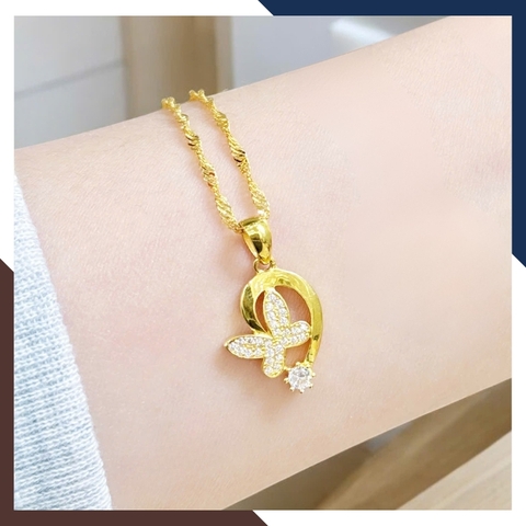 Dây Chuyền Vàng Tây Nữ 10k Mẫu Mới Đẹp & Nổi Bật DCVN303