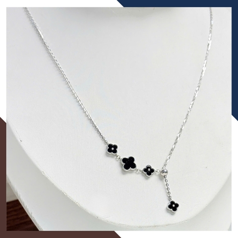 Dây Chuyền Vàng Trắng Cỏ 4 Lá Cho Nữ DCVN190 – Nhập Khẩu Hàn Quốc