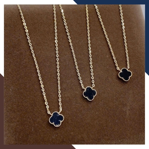 Dây Chuyền Vàng Trắng Cỏ 4 Lá Cho Nữ DCVN190 – Nhập Khẩu Hàn Quốc