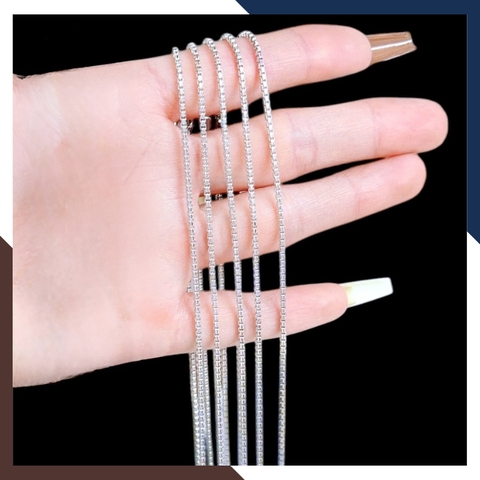 Dây Chuyền Vàng Trắng Nữ 10k DCVN329 – Mẫu Trơn Đơn Giản, Bền Đẹp Với Thời Gian