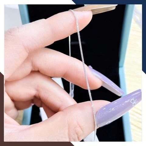 Dây Chuyền Vàng Trắng Nữ 10k DCVN329 – Mẫu Trơn Đơn Giản, Bền Đẹp Với Thời Gian