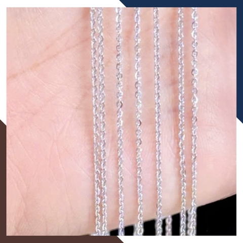 Dây Chuyền Vàng Trắng Nữ 10k DCVN329 – Mẫu Trơn Đơn Giản, Bền Đẹp Với Thời Gian