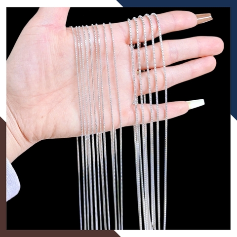 Dây Chuyền Vàng Trắng Nữ 10k DCVN329 – Mẫu Trơn Đơn Giản, Bền Đẹp Với Thời Gian