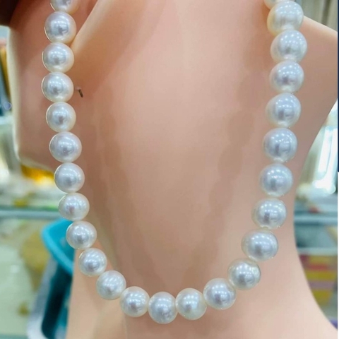 Giá sỉ chuỗi ngọc trai nguyên liệu size to 10-11mm cao cấp làm vòng cổ vòng tay mã AC2200