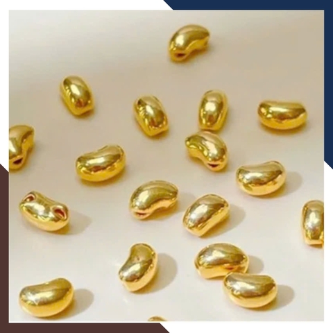 Hạt đậu vàng 9999 24k đẹp mã AC044 – Biểu tượng của sinh sôi, nảy nở, tài vận dồi dào