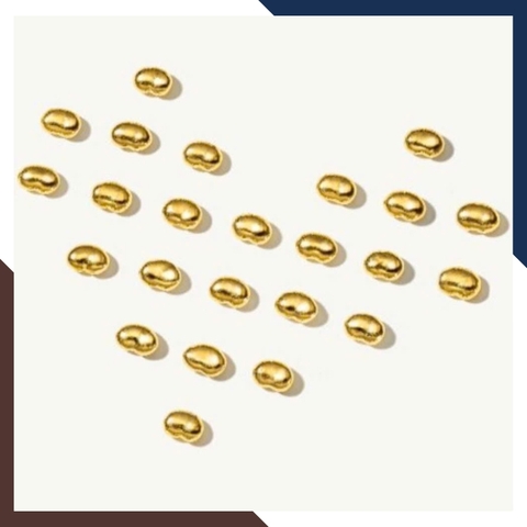 Hạt đậu vàng 9999 24k đẹp mã AC044 – Biểu tượng của sinh sôi, nảy nở, tài vận dồi dào