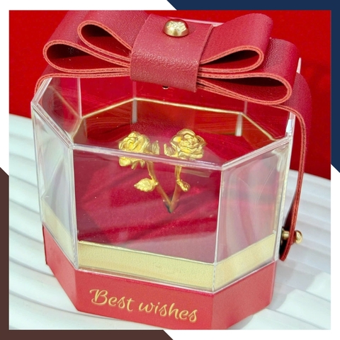 Hoa Hồng Bằng Vàng 24k 9999 Làm Quà Tặng Người Yêu Mã QTV01