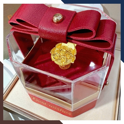 Hoa Hồng Bằng Vàng 24k 9999 Làm Quà Tặng Người Yêu Mã QTV01