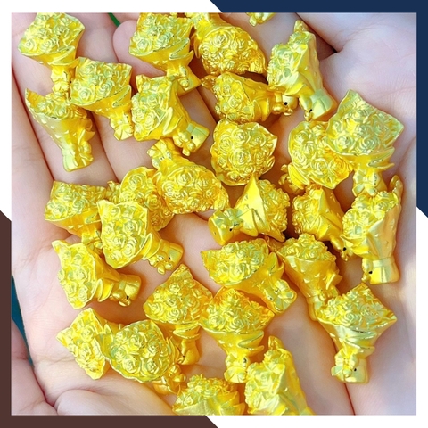 Hoa Hồng Bằng Vàng 24k 9999 Làm Quà Tặng Người Yêu Mã QTV01