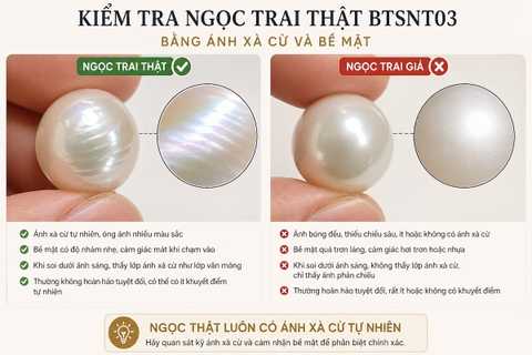 Bộ ngọc trai gạo hồng / tím 7–8mm BTSNT03 – thiết kế mềm mại, khác biệt nhẹ nhưng dễ đeo