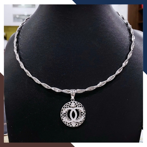 Kiềng Cổ Vàng Trắng Ý 10k Cho Nữ DCVN405 – Thiết Kế Tinh Tế, Trẻ Trung & Sang Trọng