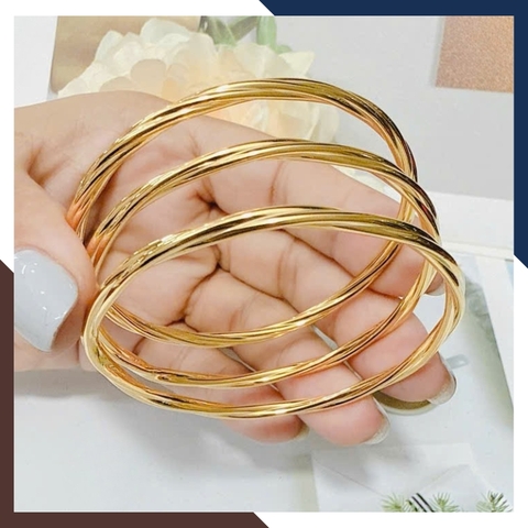 Kiềng Tay Vàng Nữ Xoắn Tinh Tế 10K LTVN198 – Thanh Lịch & Sang Trọng Cho Mọi Phong Cách