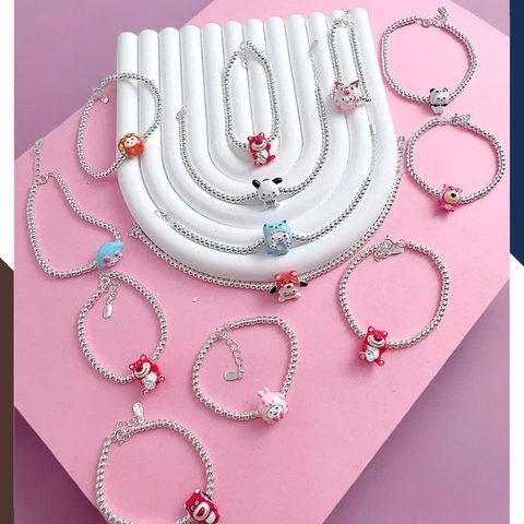 Lắc Bạc Cho Bé Labubu Mã LTBCB018 – Siêu Cute, Siêu Dễ Thương