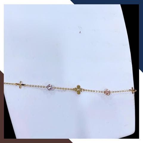 Lắc Chân Vàng Ý 10K Cho Nữ Nhiều Mẫu LCVN17 – Trẻ Trung, Không Lỗi Mốt & Phù Hợp Mọi Tuổi