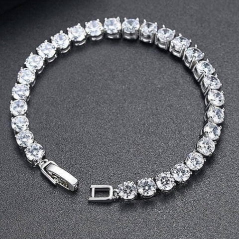 Lắc tay bạc full đá cho Nam Nữ đẹp mã AC300350