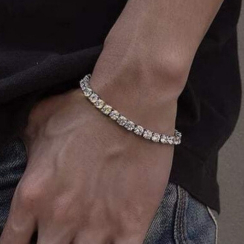 Lắc tay bạc full đá cho Nam Nữ đẹp mã AC300350