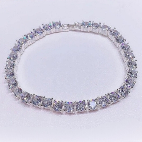 Lắc tay bạc full đá cho Nam Nữ đẹp mã AC300350